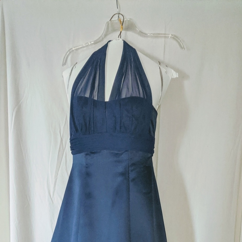 Halter Top Bridesmaid 👗Formal Prom Dress - Picture 3 of 9